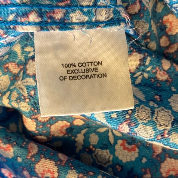 Tailorbyrd Blue Floral Short Sleeve Men's Button Down Shirt Size XXL - Picture 7 of 7